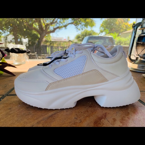 Zara Shoes - Zara White chunky sneakers.